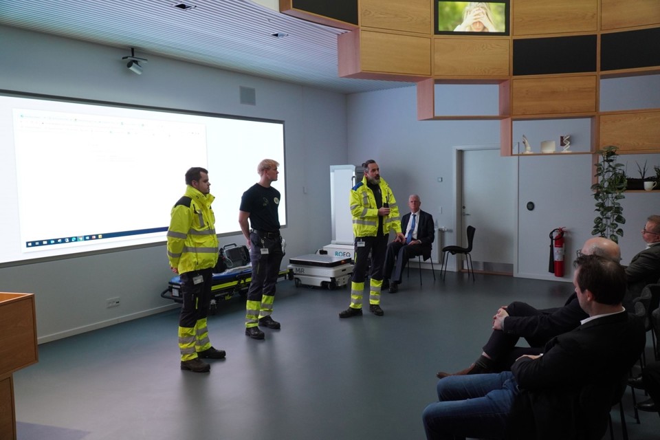 Ambulance Syd demonstrede, hvordan patientdata udnyttes i realtime. 